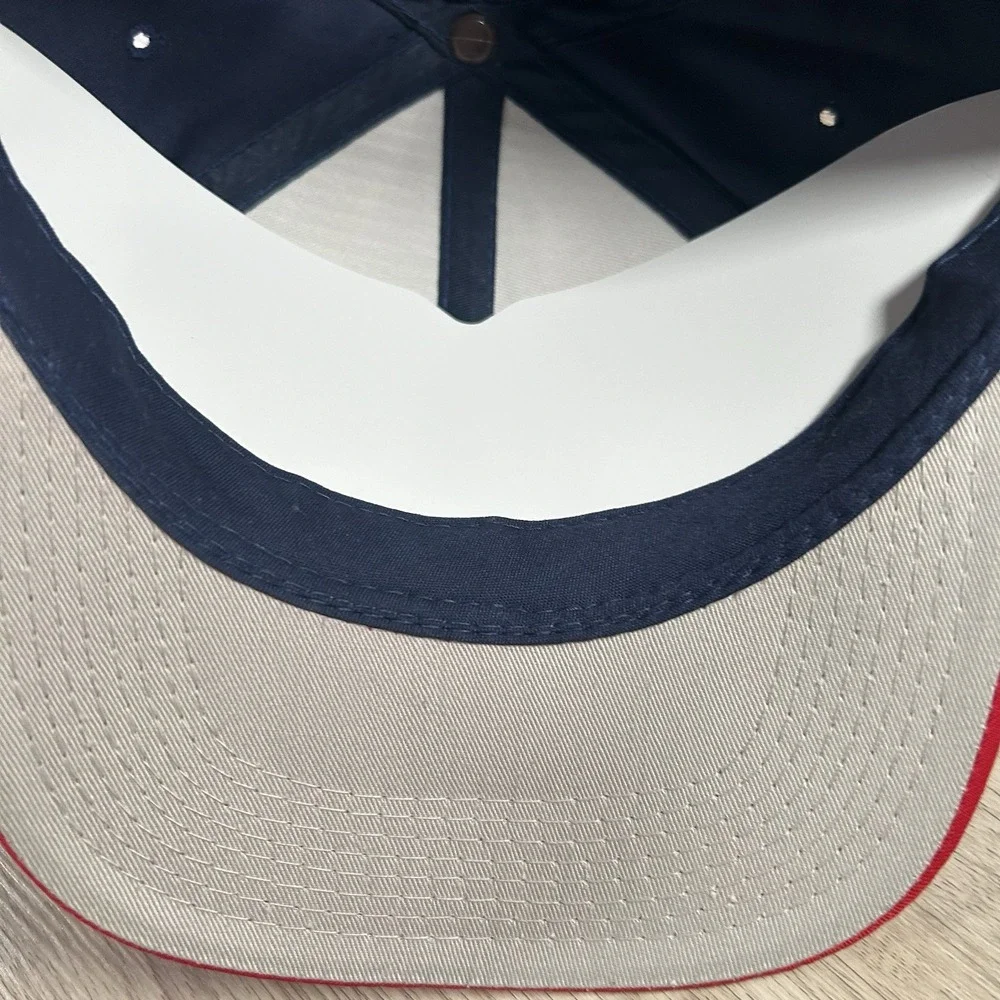 VTG Atlanta Braves Snapback Hat MLB Baseball Youngan‎ Blue Plain Logo Cap